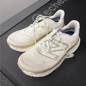 New Balance Cream Athletic Sneakers